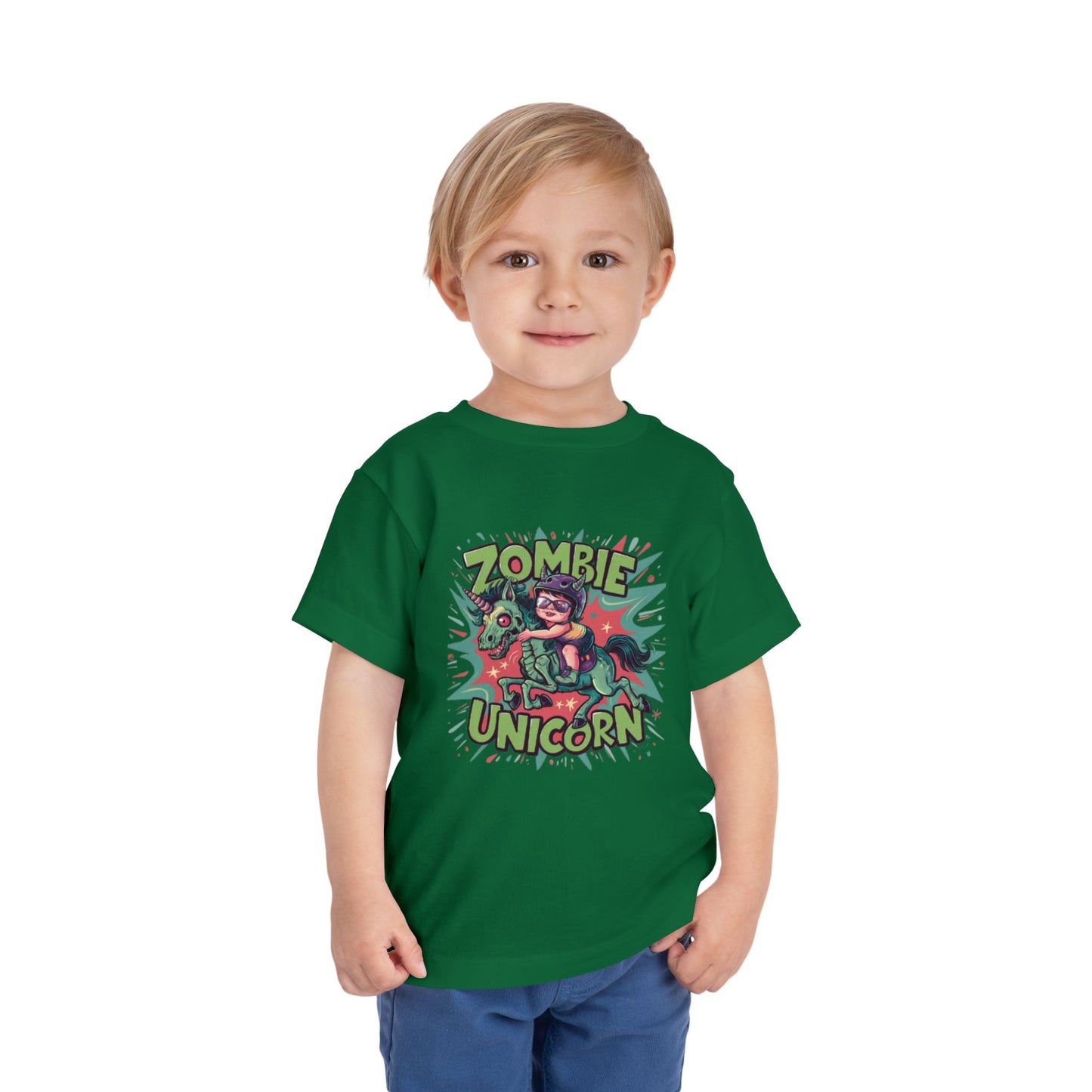 "ZOMBIE UNICORN" Toddler Short Sleeve Tee
