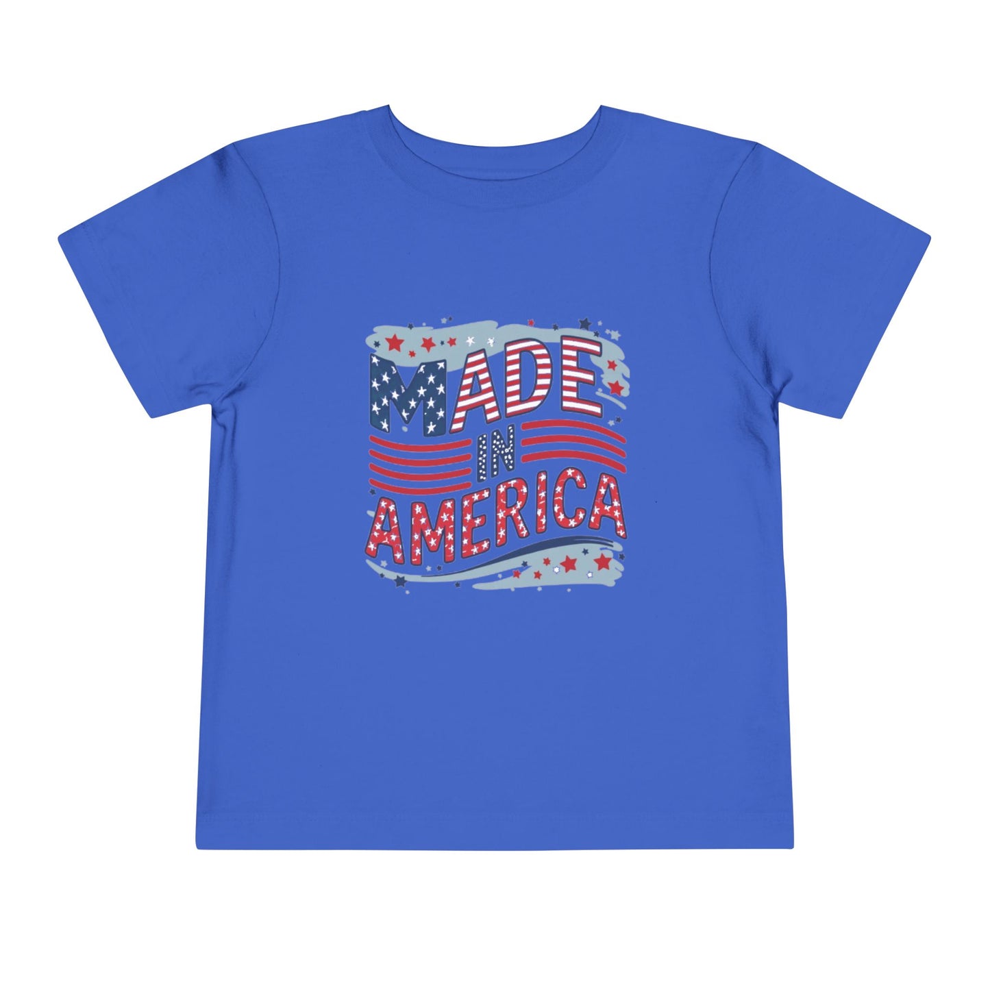 "MADE IN AMERICA" Toddler Short Sleeve Tee