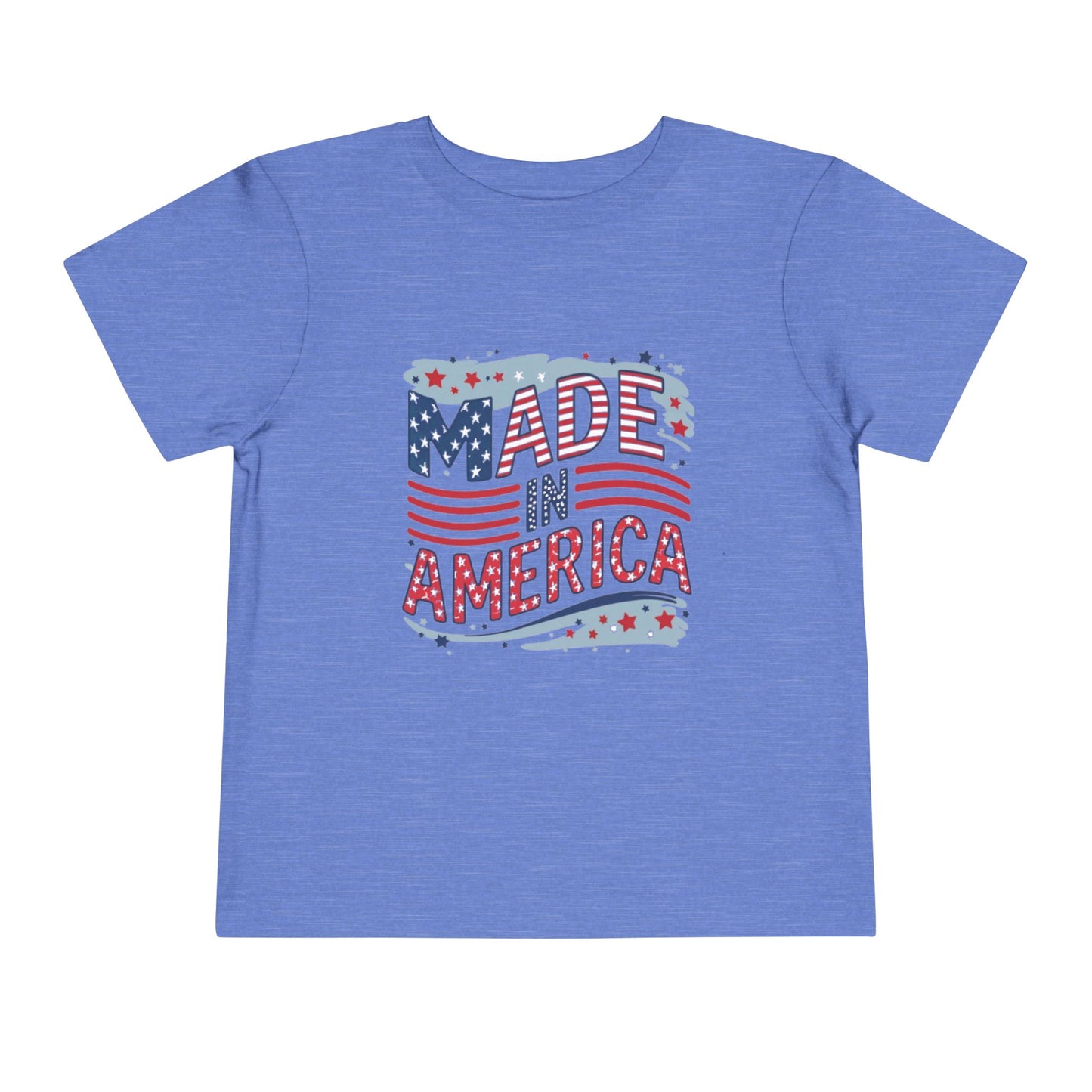 "MADE IN AMERICA" Toddler Short Sleeve Tee