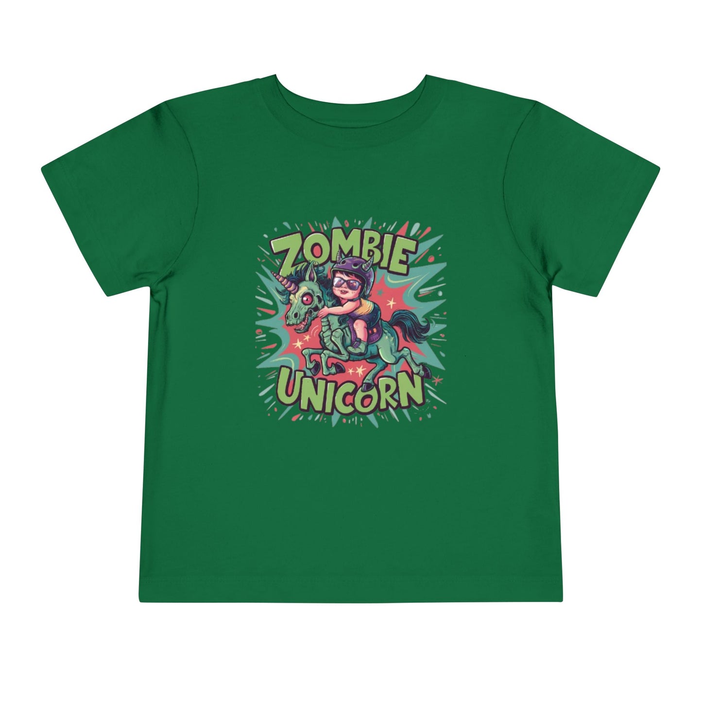 "ZOMBIE UNICORN" Toddler Short Sleeve Tee