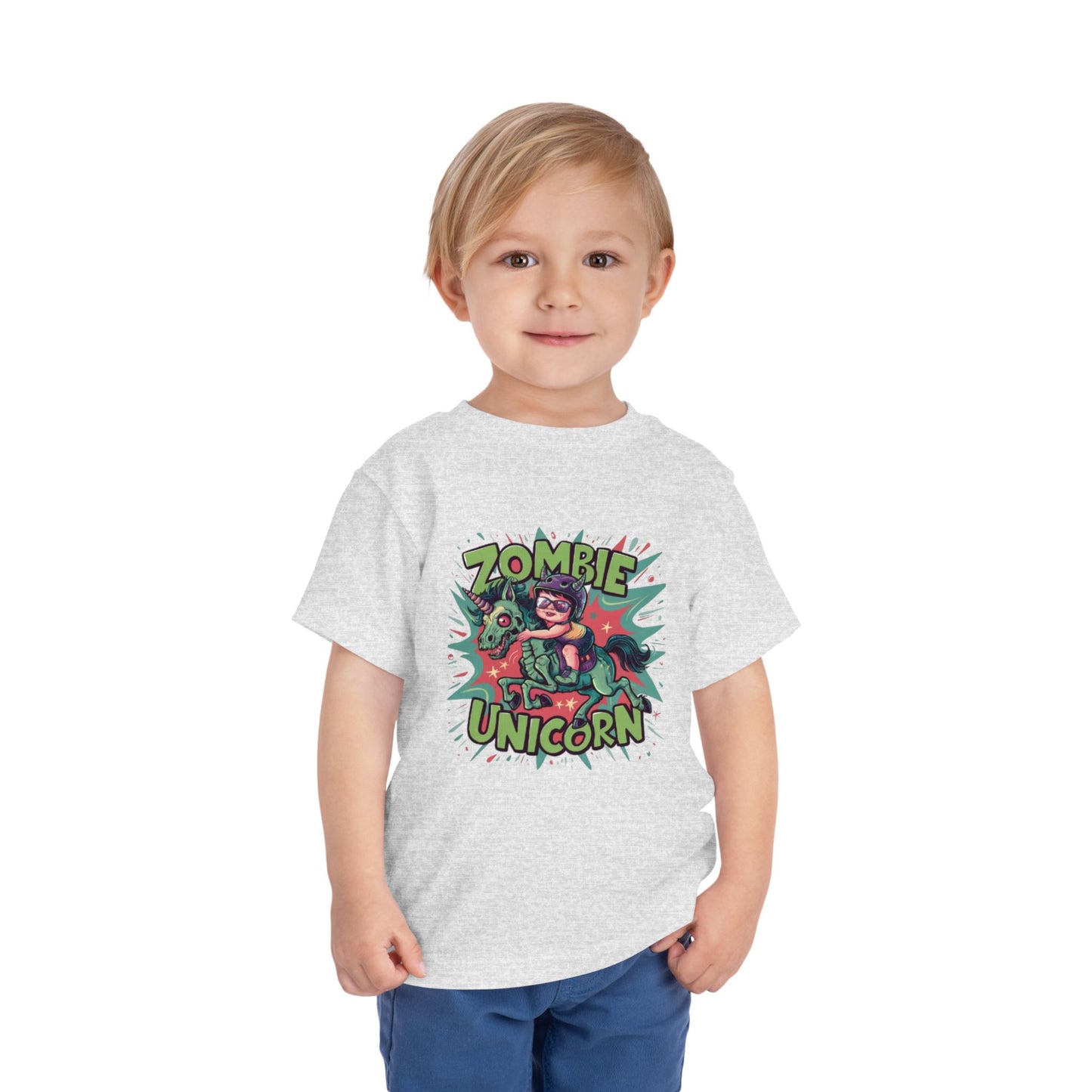 "ZOMBIE UNICORN" Toddler Short Sleeve Tee