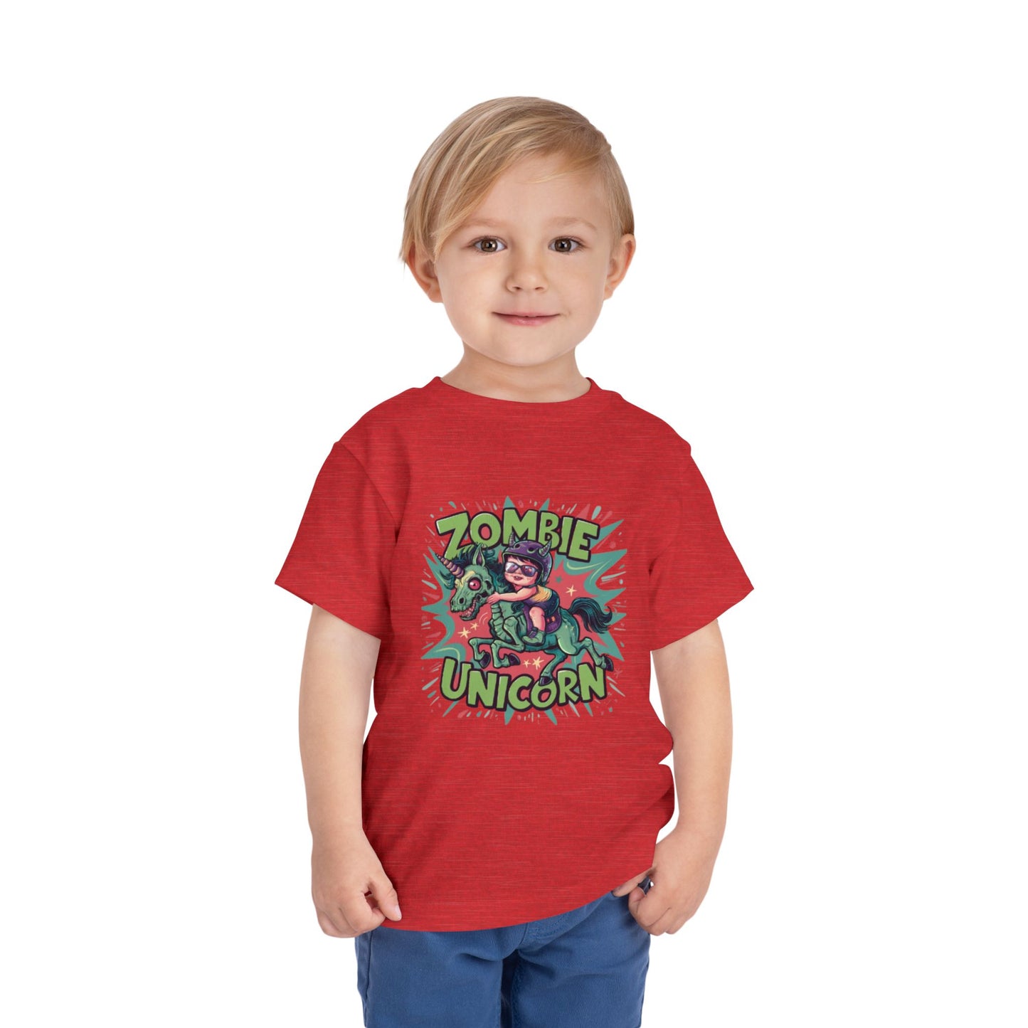 "ZOMBIE UNICORN" Toddler Short Sleeve Tee
