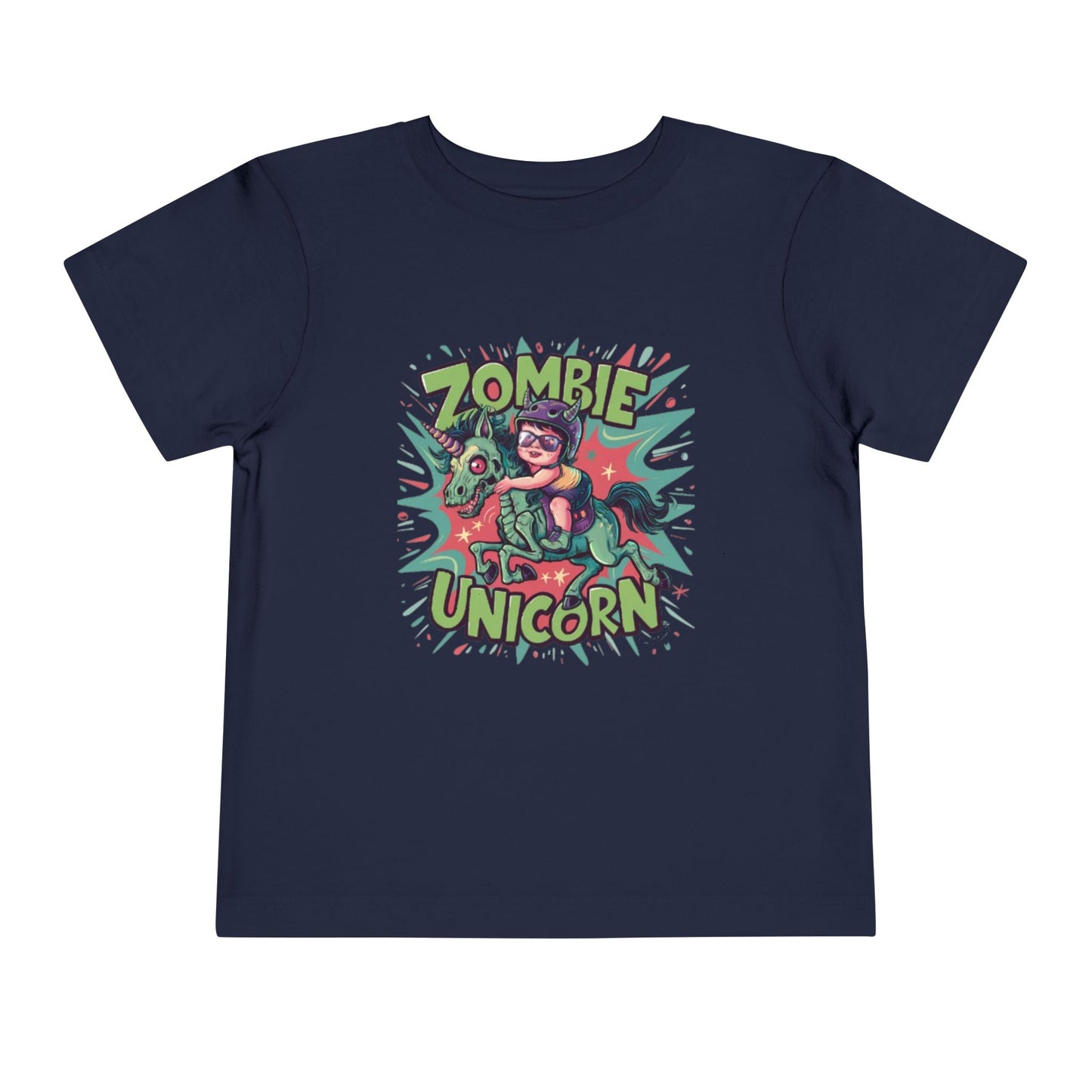 "ZOMBIE UNICORN" Toddler Short Sleeve Tee