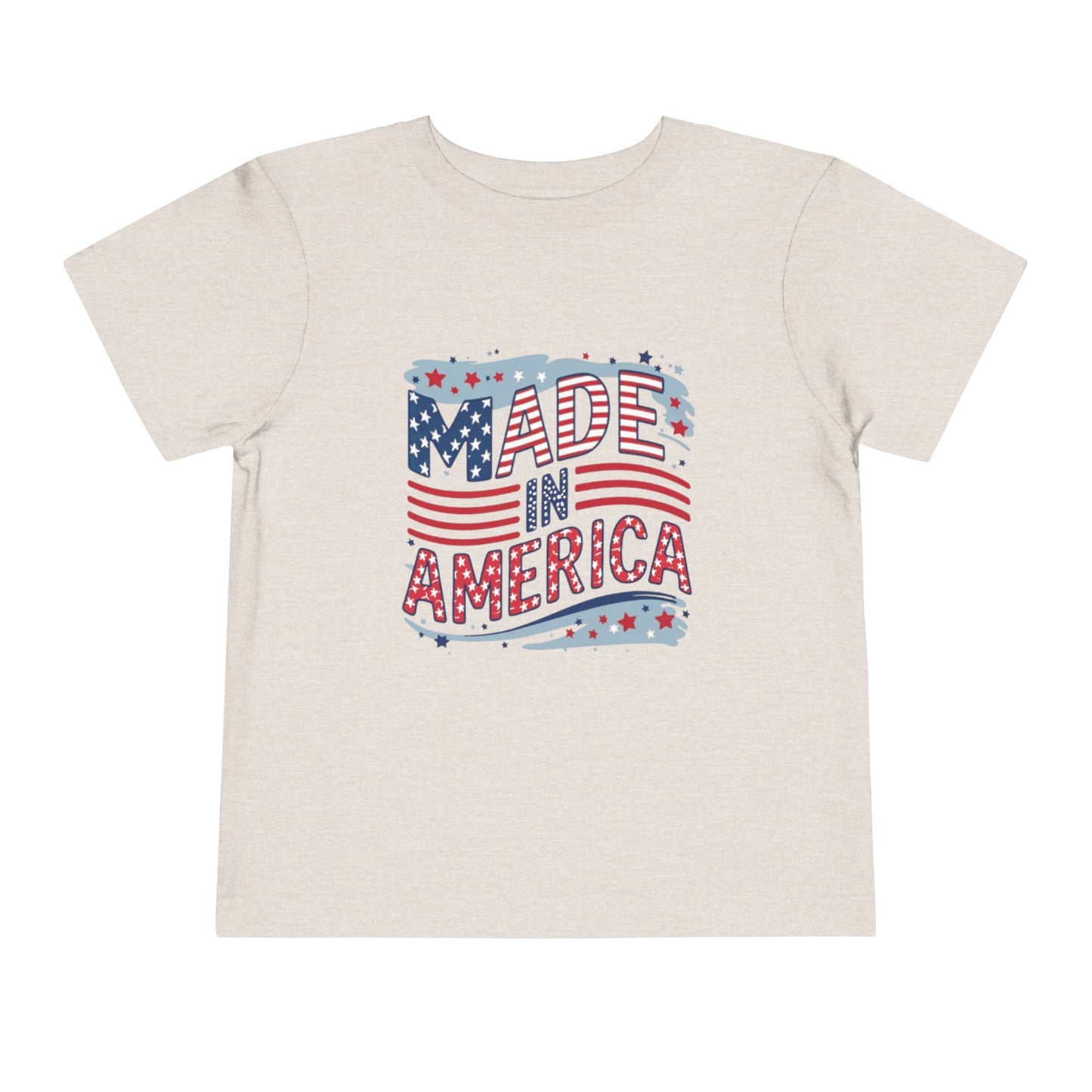 "MADE IN AMERICA" Toddler Short Sleeve Tee