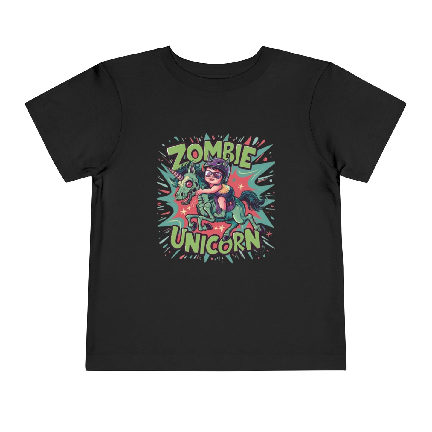 "ZOMBIE UNICORN" Toddler Short Sleeve Tee