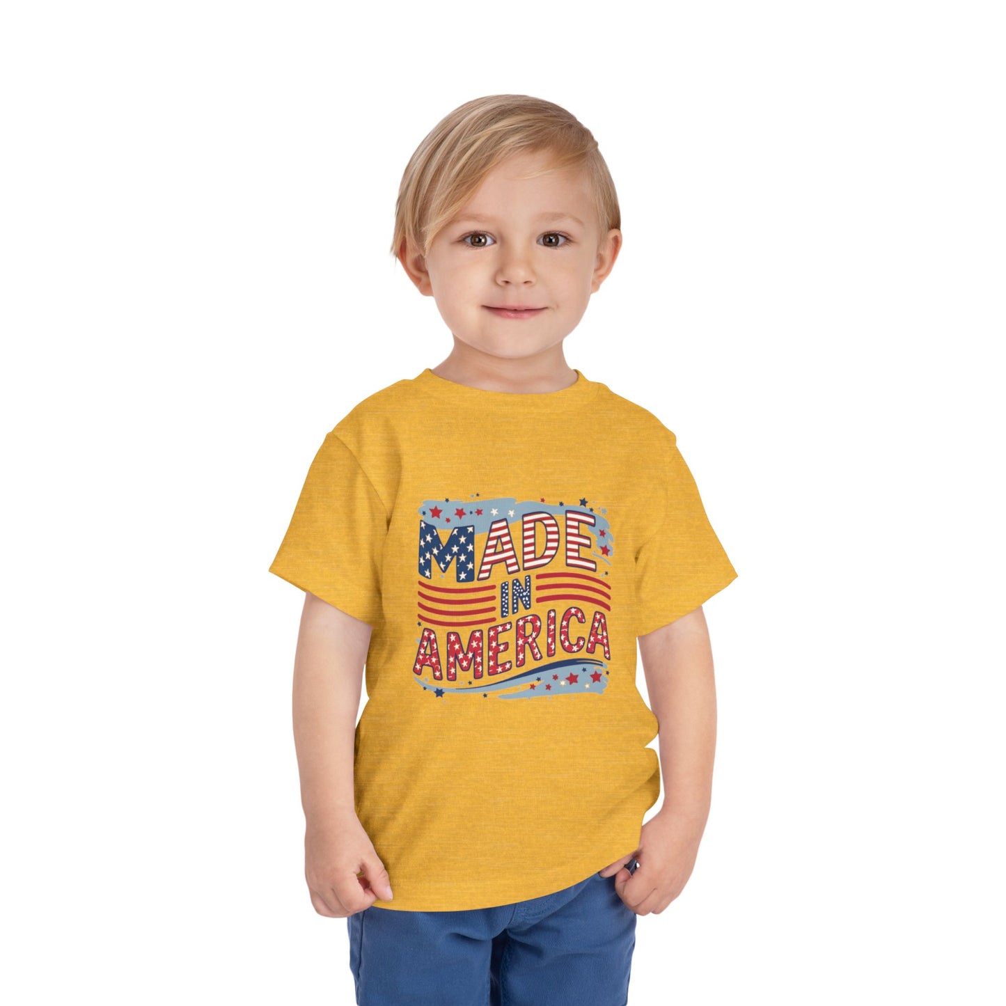 "MADE IN AMERICA" Toddler Short Sleeve Tee