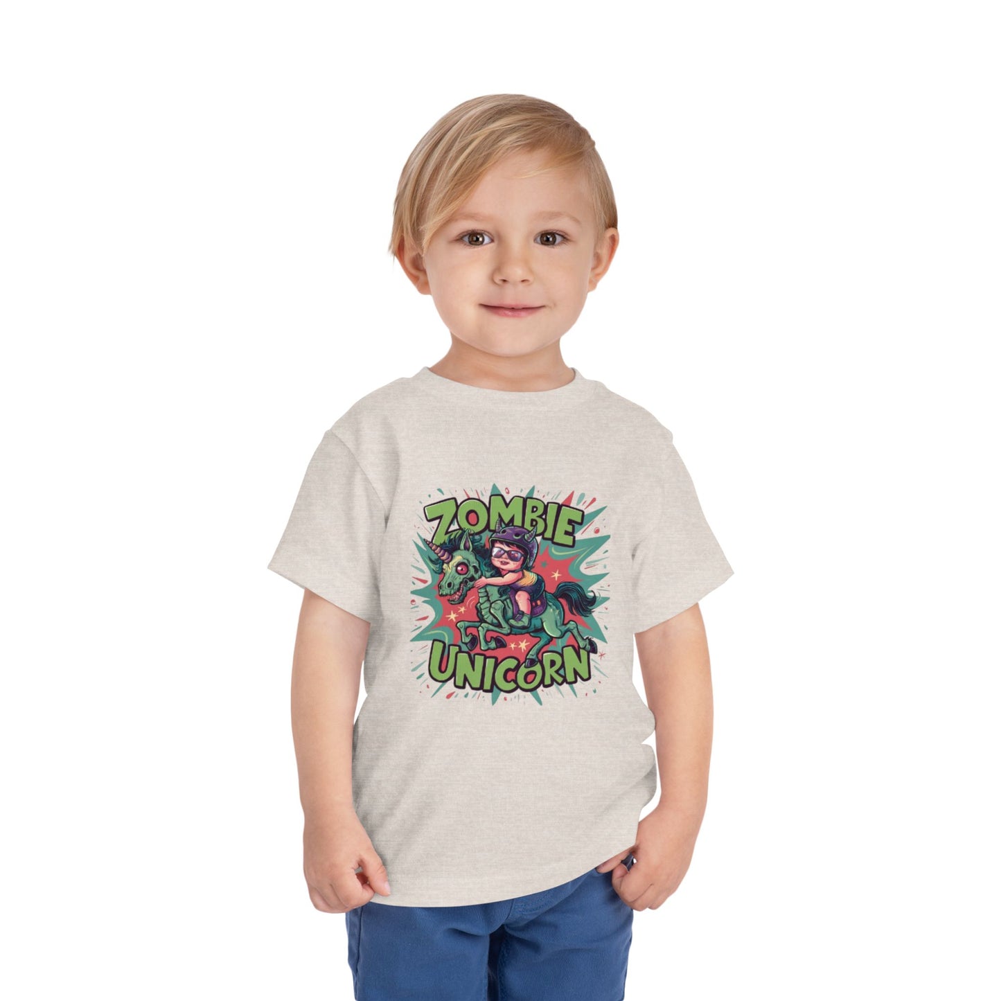 "ZOMBIE UNICORN" Toddler Short Sleeve Tee