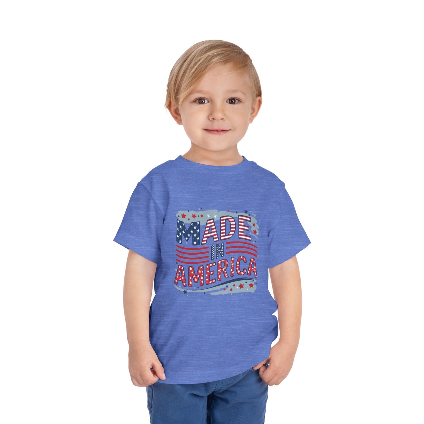 "MADE IN AMERICA" Toddler Short Sleeve Tee