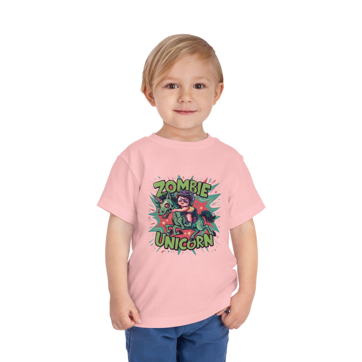 "ZOMBIE UNICORN" Toddler Short Sleeve Tee
