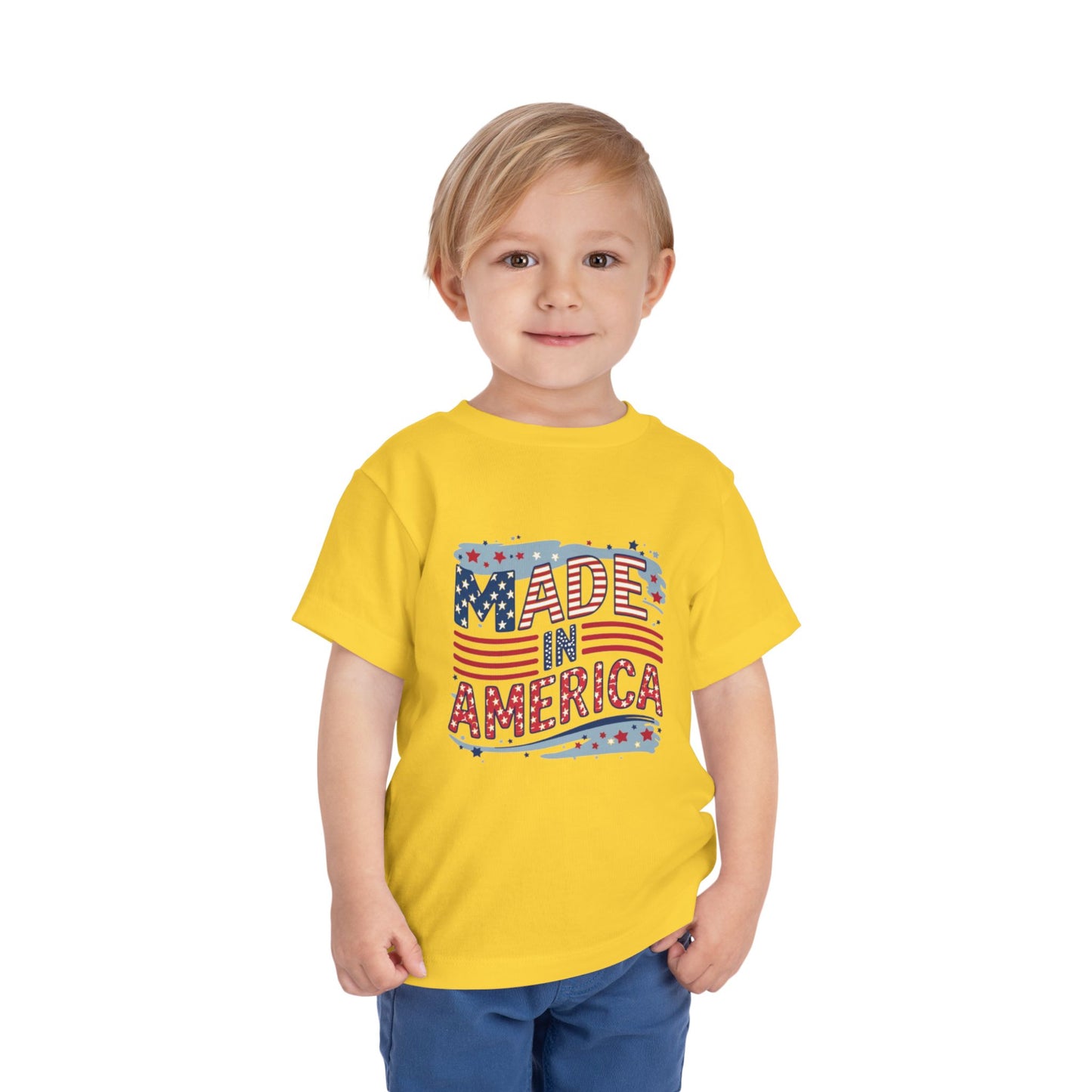 "MADE IN AMERICA" Toddler Short Sleeve Tee