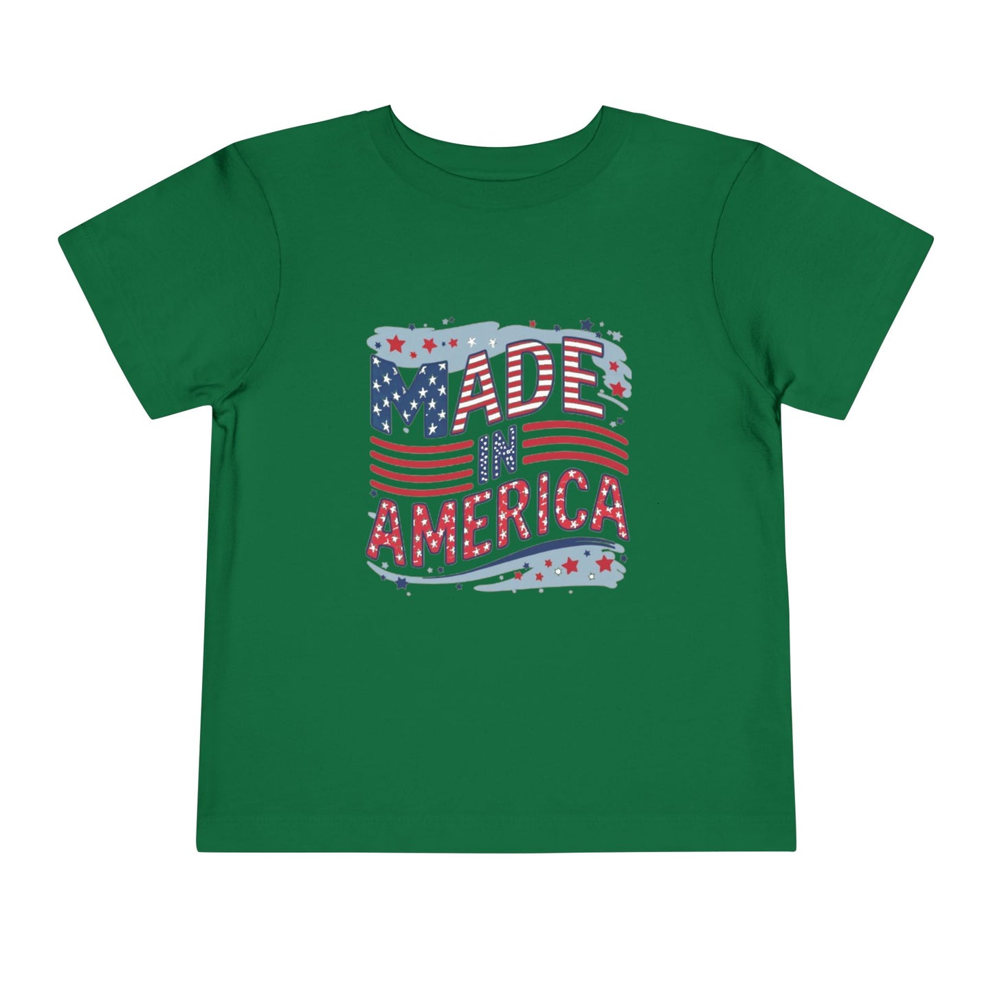 "MADE IN AMERICA" Toddler Short Sleeve Tee