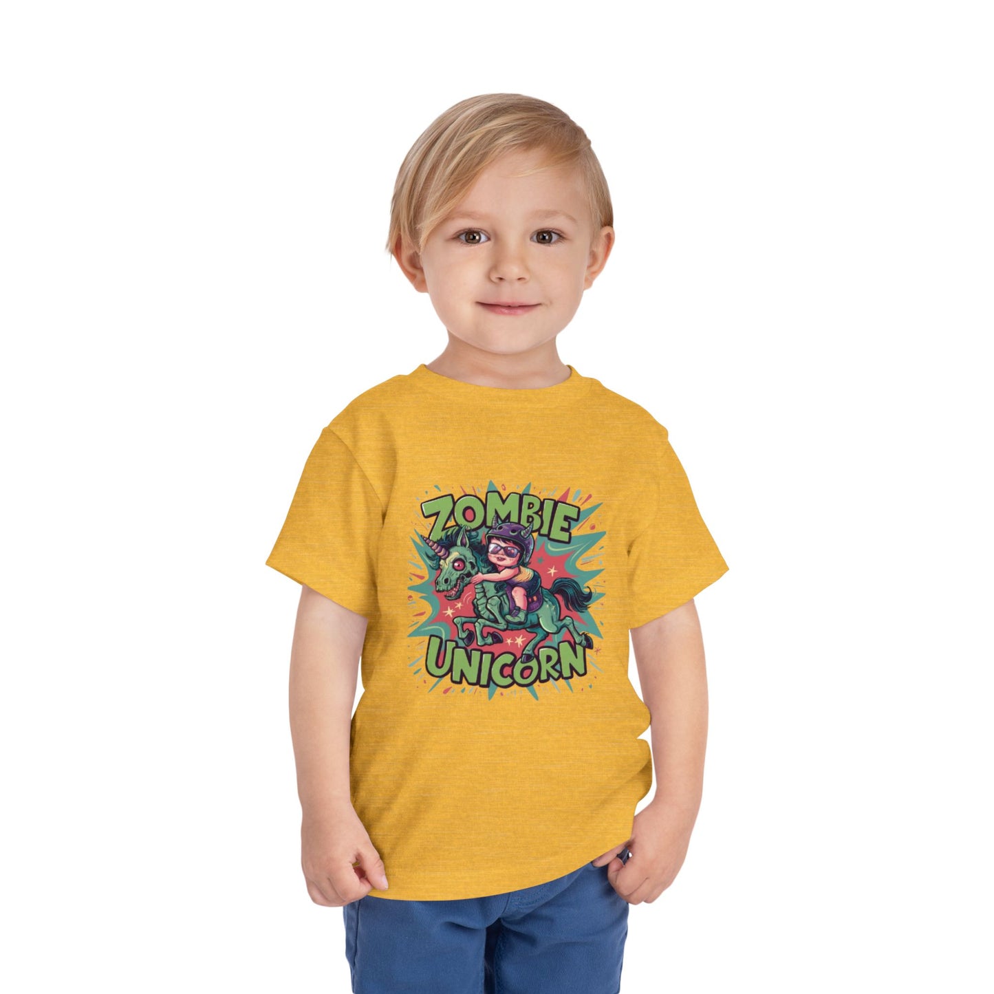 "ZOMBIE UNICORN" Toddler Short Sleeve Tee