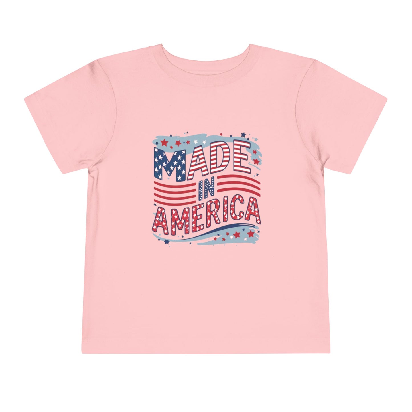 "MADE IN AMERICA" Toddler Short Sleeve Tee