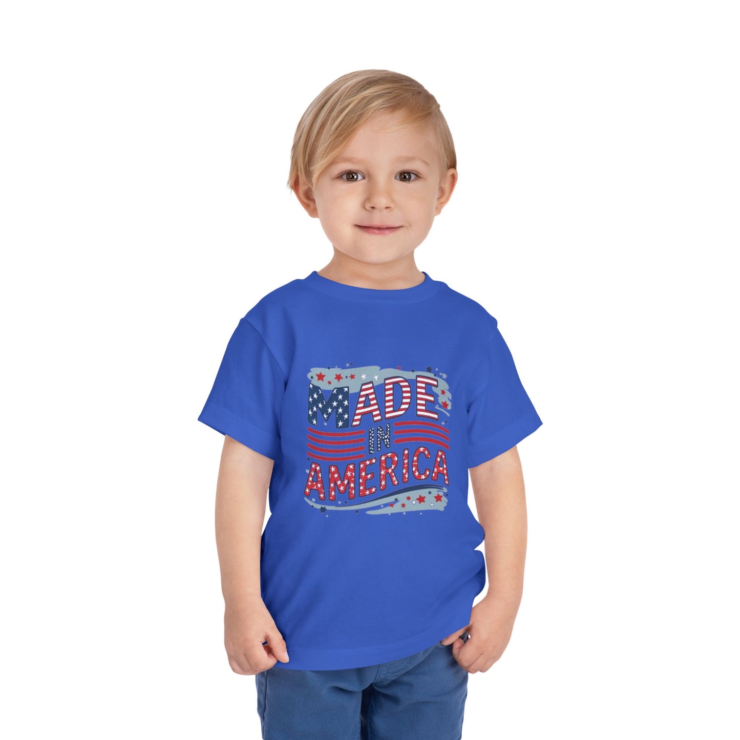 "MADE IN AMERICA" Toddler Short Sleeve Tee