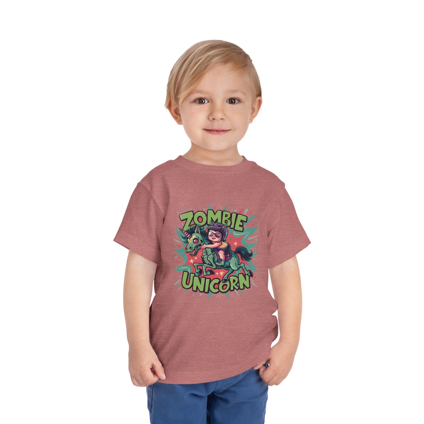 "ZOMBIE UNICORN" Toddler Short Sleeve Tee