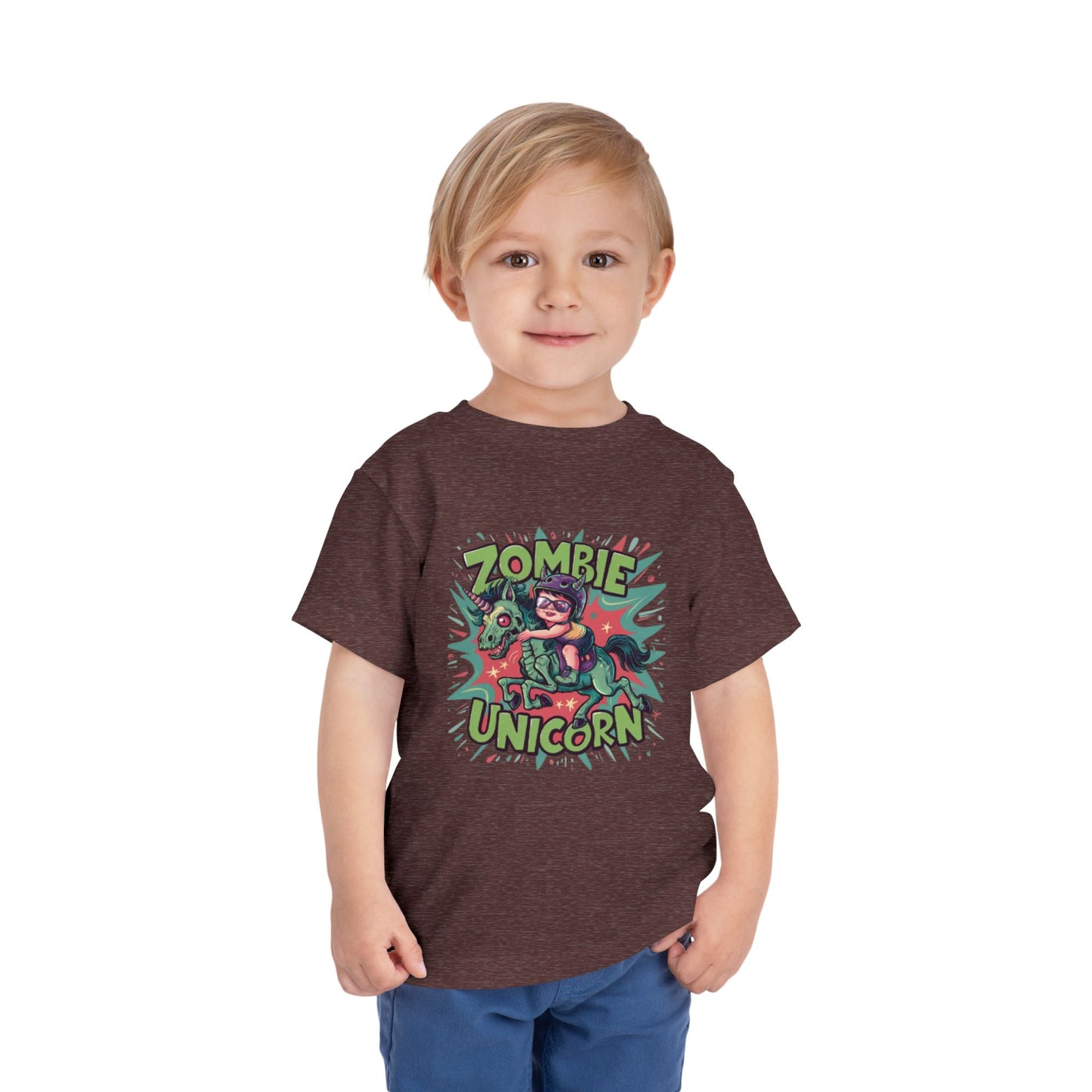"ZOMBIE UNICORN" Toddler Short Sleeve Tee