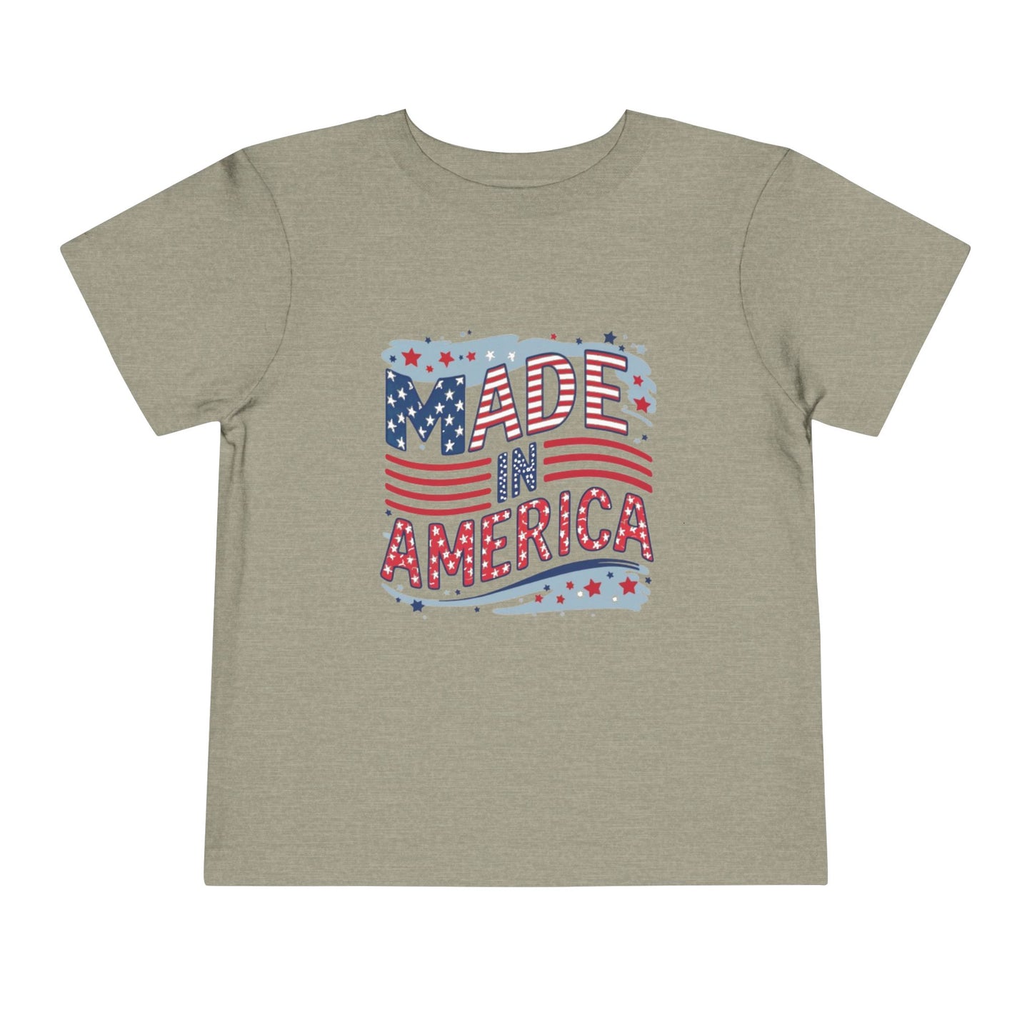 "MADE IN AMERICA" Toddler Short Sleeve Tee