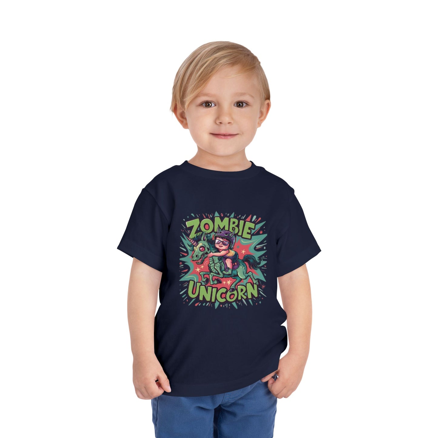 "ZOMBIE UNICORN" Toddler Short Sleeve Tee