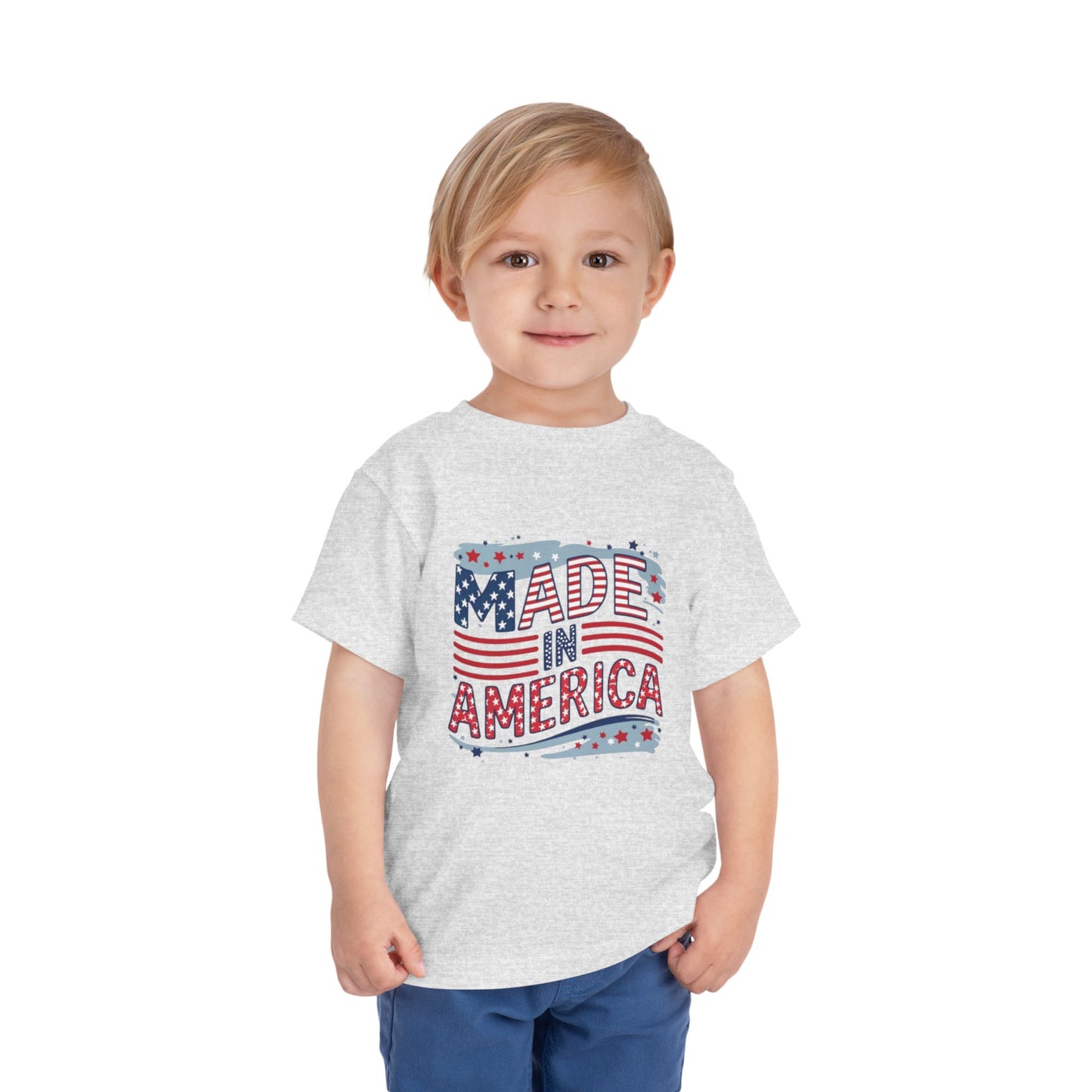"MADE IN AMERICA" Toddler Short Sleeve Tee