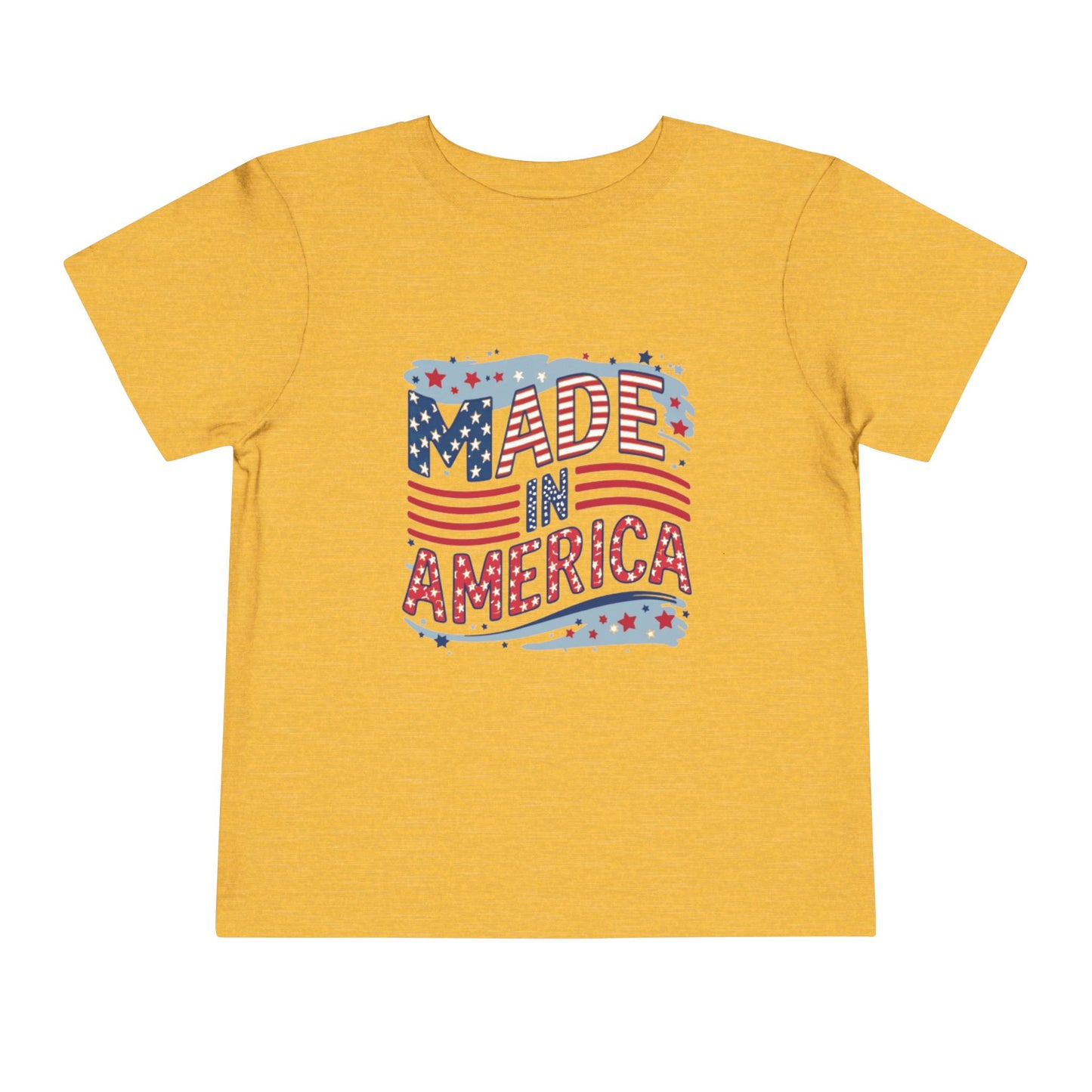 "MADE IN AMERICA" Toddler Short Sleeve Tee