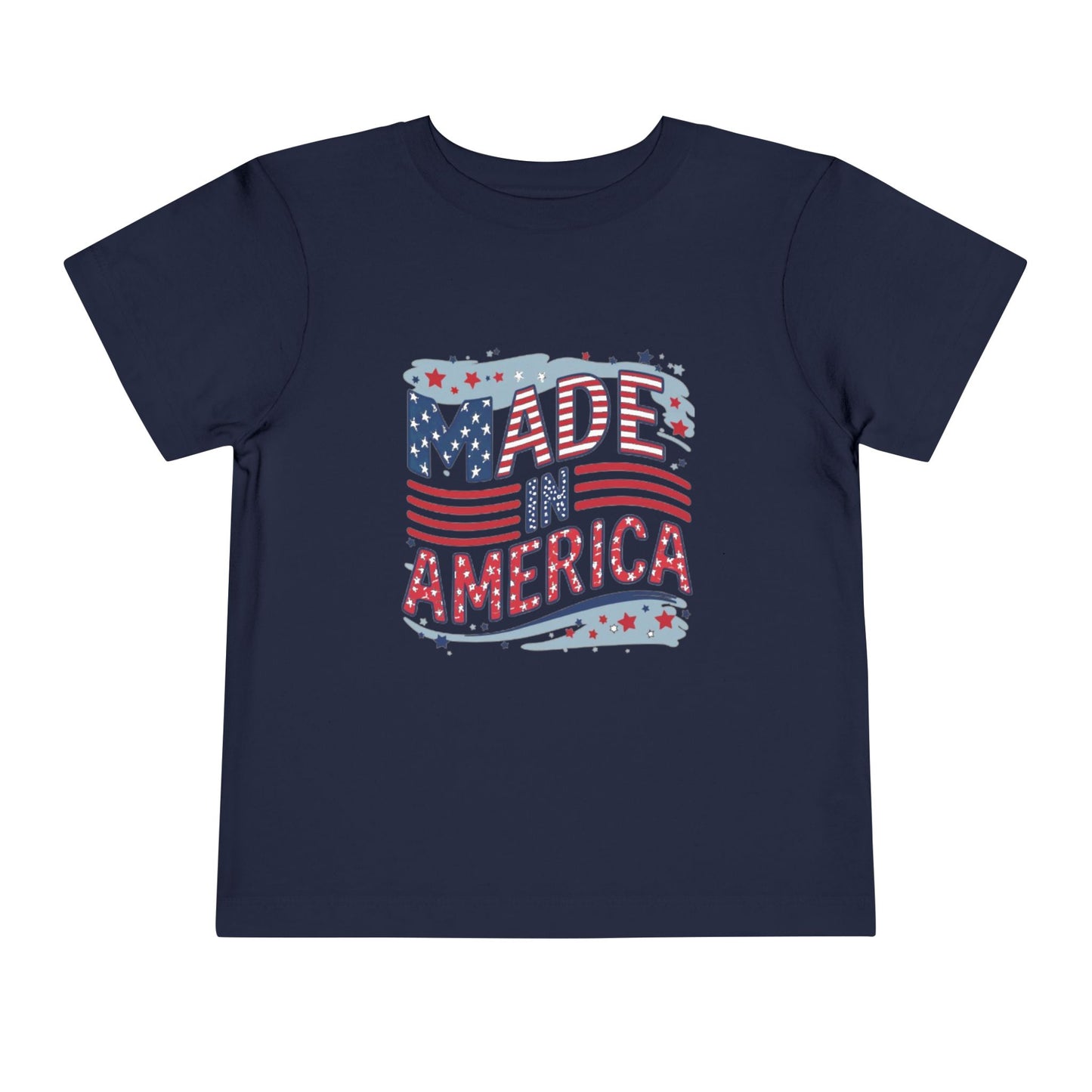 "MADE IN AMERICA" Toddler Short Sleeve Tee