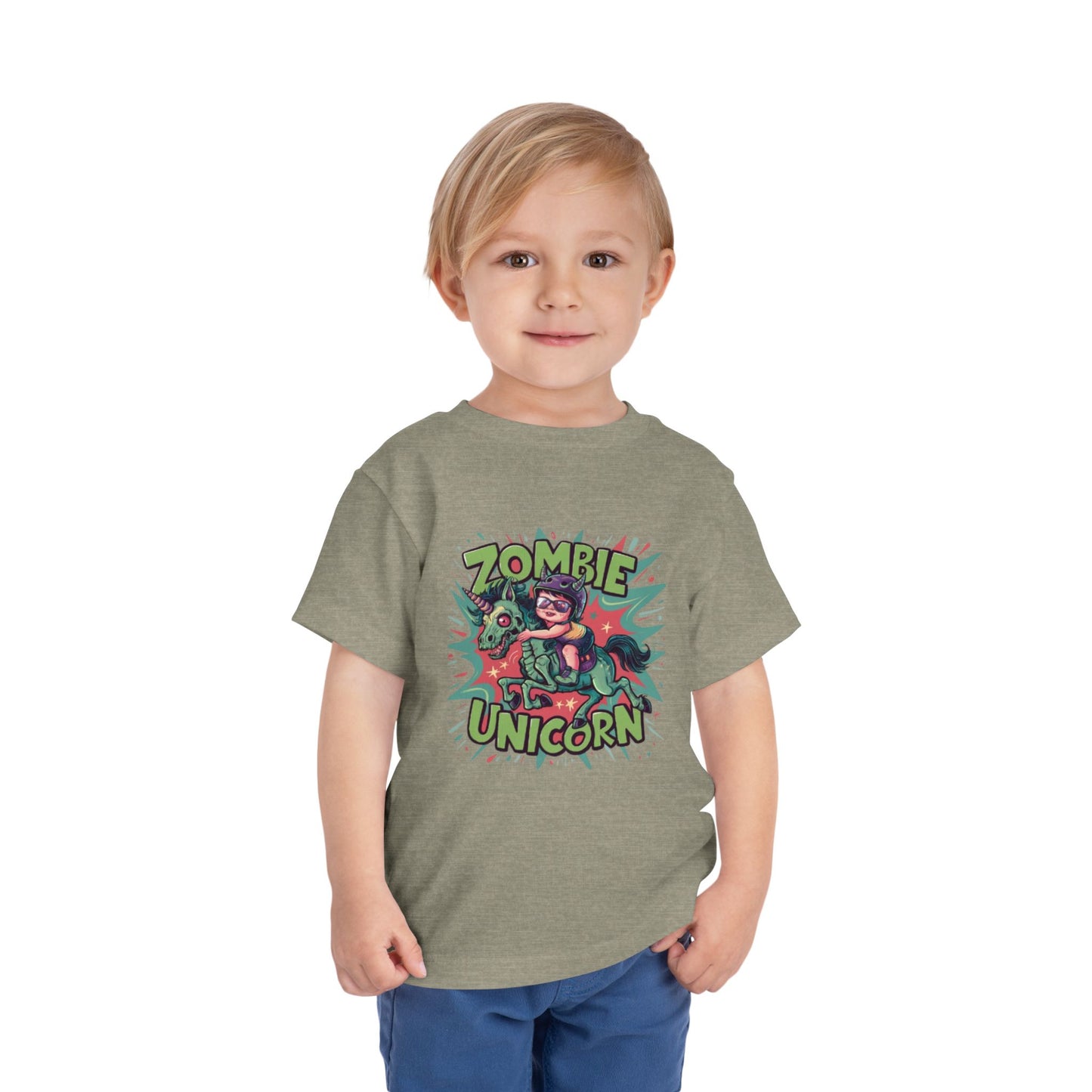 "ZOMBIE UNICORN" Toddler Short Sleeve Tee