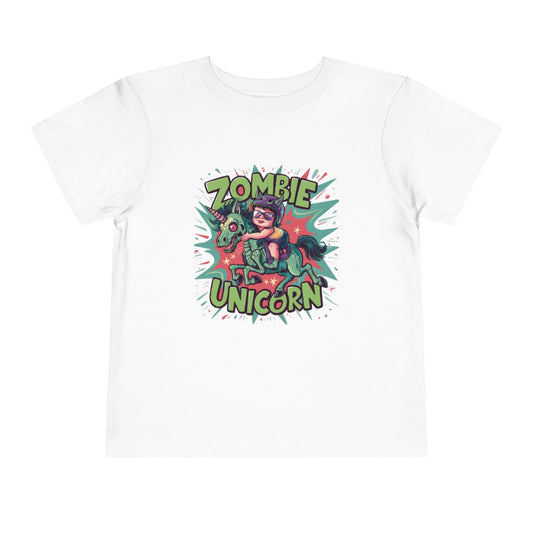 "ZOMBIE UNICORN" Toddler Short Sleeve Tee