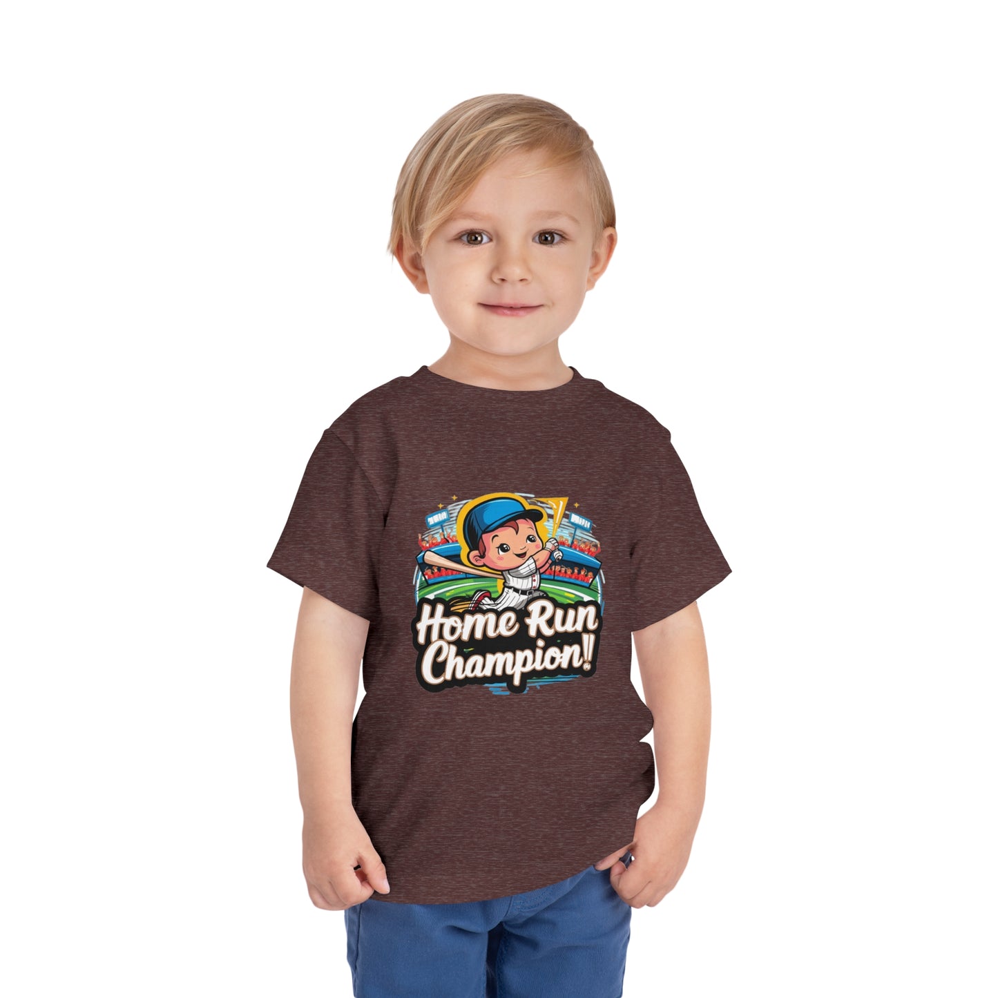 "HOME RUN CHAMPION" Toddler Short Sleeve Tee